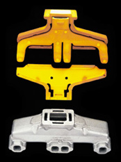 Water cooled manifold for marine engine with cores - photo
