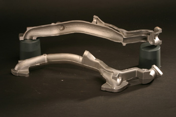 Crossover pipes in halves - photo