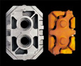 Headplate for industrial blower with core assembly
