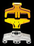 Water cooled manifold for marine engine with cores